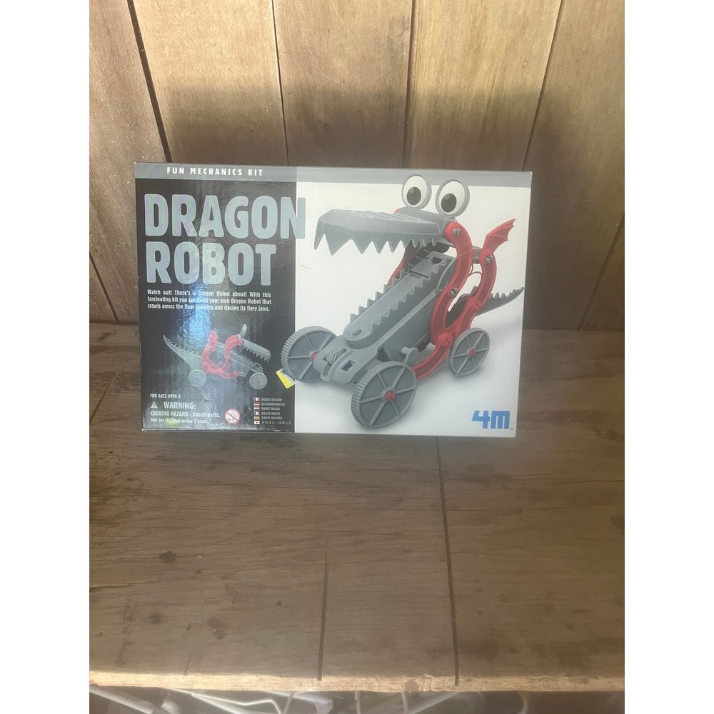4M Fun Mechanics Kit Dragon Robot DIY STEM Science Motorized Building Toy 03381